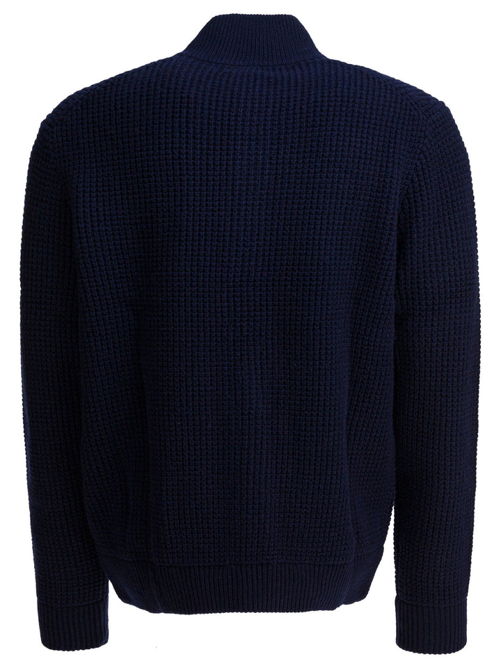 Polo Ralph Lauren Mock Neck Cardigan Knitwear - Blu | c37ba8c69cebe769ddb3f1d28dd0a98cae4c92fb