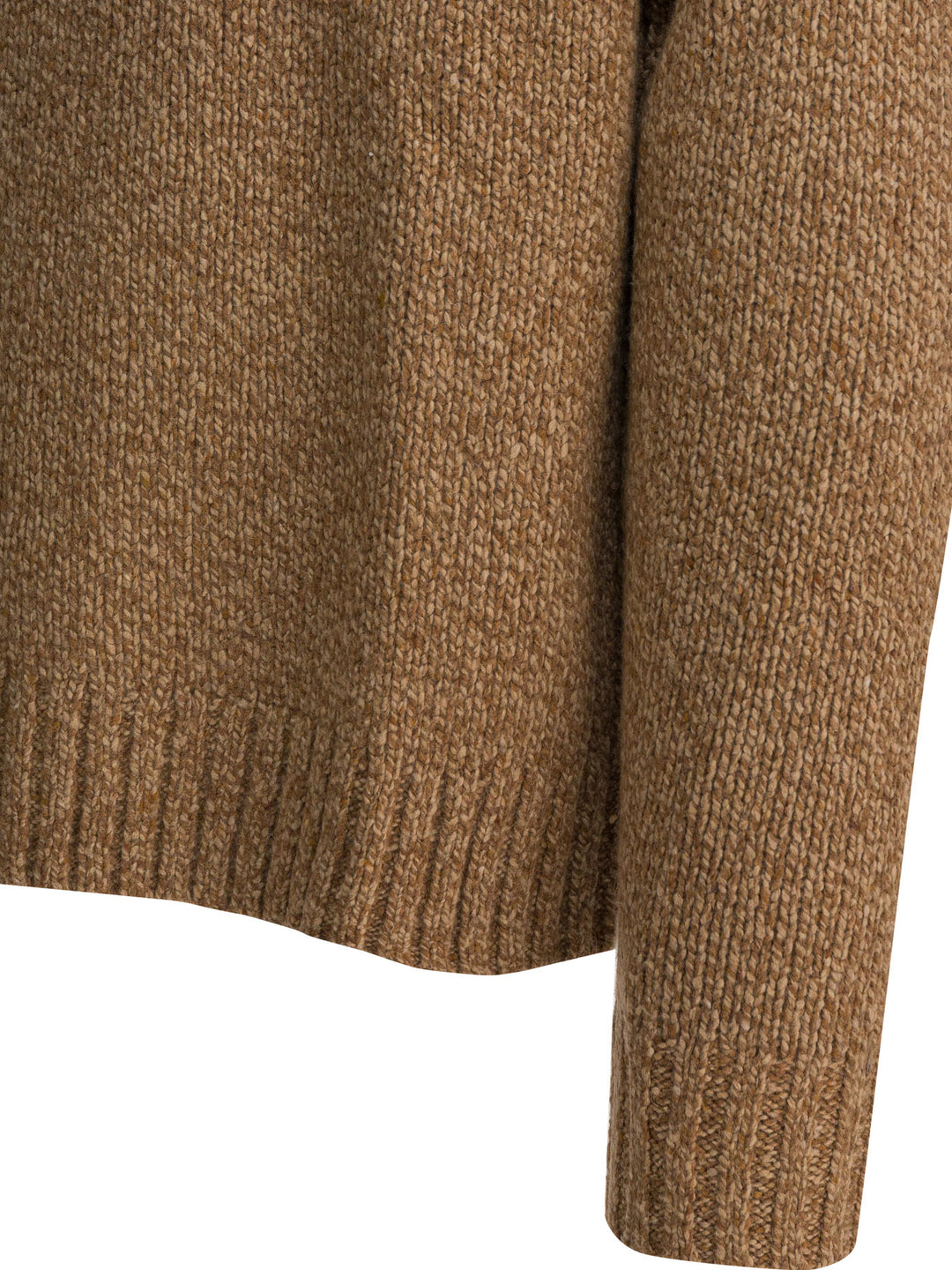 Polo Ralph Lauren Mottled Wool Sweater Knitwear - Beige | 0d636046714382cdaf5d3367220ace88322ffe97