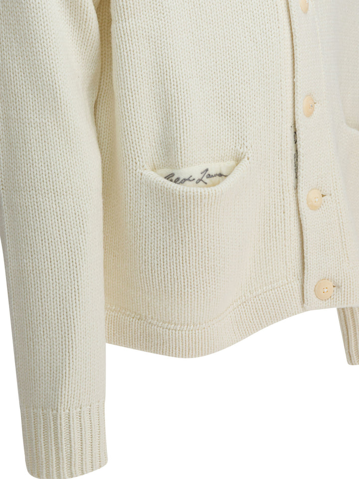 Polo Ralph Lauren "New York Yankees™ Wool Cardigan Knitwear - Bianco | 1dff93a5a7f91bd0c37b45671fc35549d3c4c91a