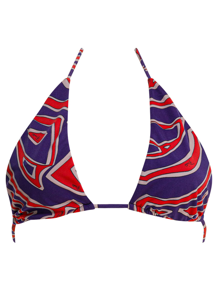 Pucci Triangle Bikini Top With Stamba Labirinto Swimwear - Viola | c72c7c4ec6d819b1116e45610def9771e74abe06