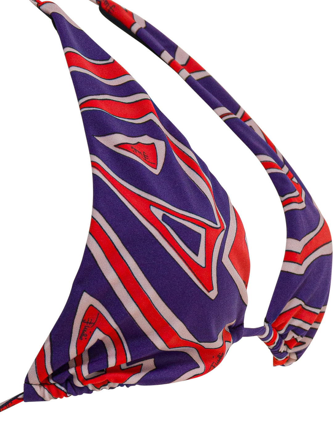 Pucci Triangle Bikini Top With Stamba Labirinto Swimwear - Viola | 9fb731b393aa95c359b530d61856aeb886c68b5d