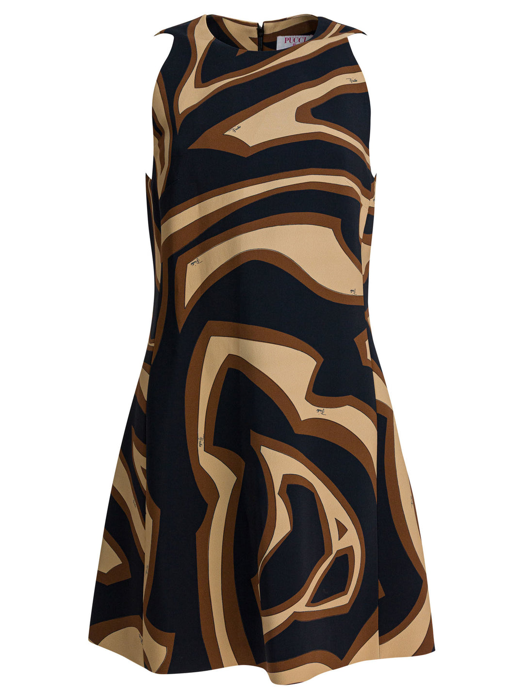 Pucci Labirinto Print Trapeze Dress Abiti - Nero | 8b8d39a6c1d962b6700d57d0e1ef9f2065d871f6