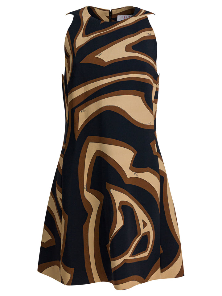 Pucci Labirinto Print Trapeze Dress Abiti - Nero | 8b8d39a6c1d962b6700d57d0e1ef9f2065d871f6