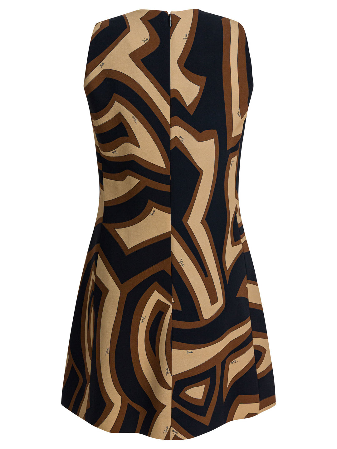 Pucci Labirinto Print Trapeze Dress Abiti - Nero | 47629724d6c83f851ba87a675bf9ea1a4a9644c9