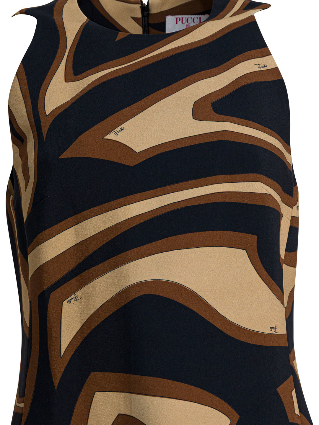 Pucci Labirinto Print Trapeze Dress Abiti - Nero | 34094b1c256746fdf0f79aee71fe85325911ff1b