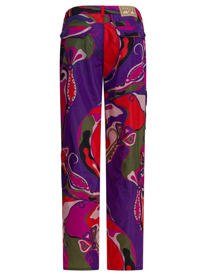 Pucci Cargo Pants With Orchidee Print Trousers - Viola | 45f8d97834188b5cf2d1a250d1853adbd5c39693