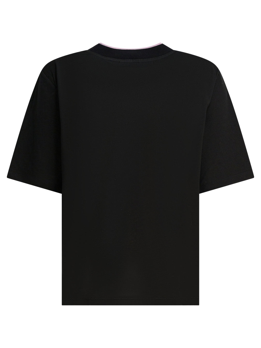Pucci Cotton And Silk Crewneck T-Shirt With Print T-shirts - Nero | e1dc6f1a0ce5b00b9674e2ce4023bebeabfc3ce2