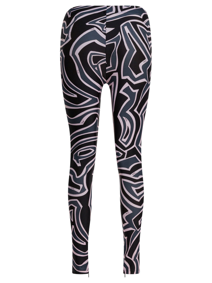 Pucci Leggings With Print Trousers - Nero | 5c523effd21274e2f5a041bc5c6ff7af435c9c96