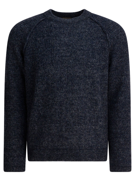 Wool Crew Neck Sweater Knitwear Blu