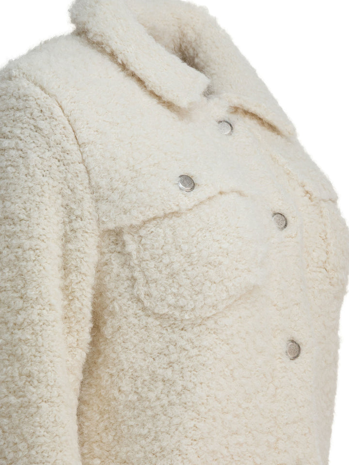 Rakkì Wool Blend Overshirt Jacket Jackets and Coats - Bianco | 052b1f15490062a872b4c61996a276211fbaca83