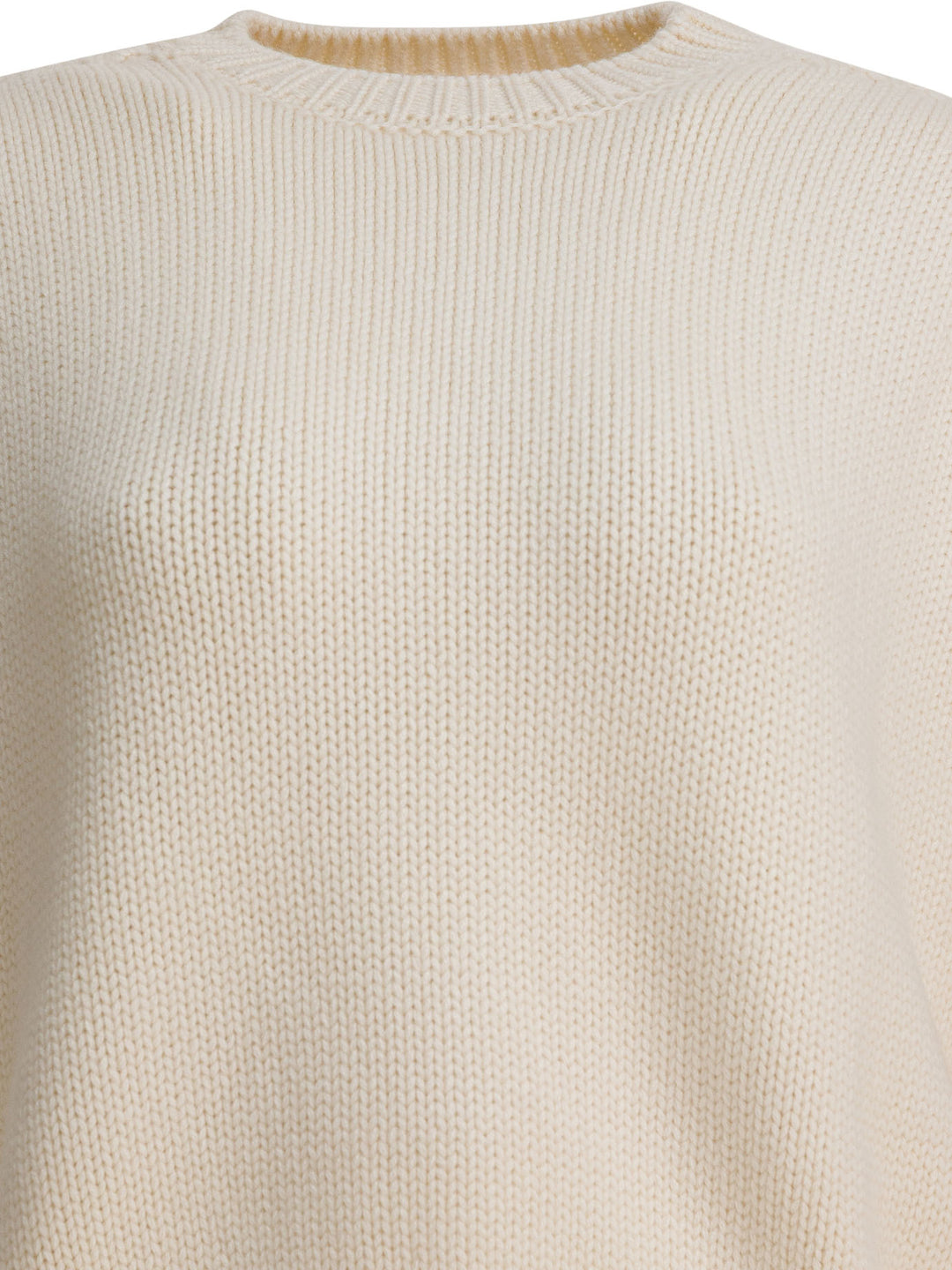 Sa Su Phi Cashmere Crewneck Sweater Knitwear - Bianco | d4825fc4f25ea3cac17afe14bf5ed7427d327295
