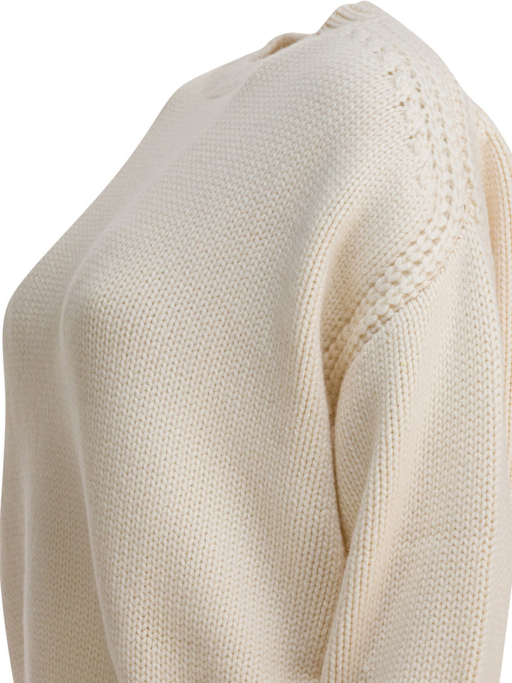 Sa Su Phi Cashmere Crewneck Sweater Knitwear - Bianco | e46e17860851cf0107a720c113761499b1f32e47
