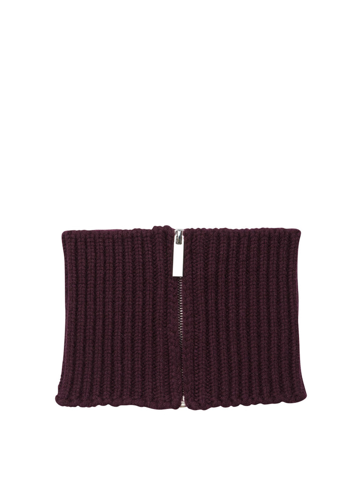 Sa Su Phi Cashmere Zipper Scarf Sciarpe & Foulard - Bordeaux | bd35b6100c8c7a45b9686ee1d1a6ce4e2e0f4b83