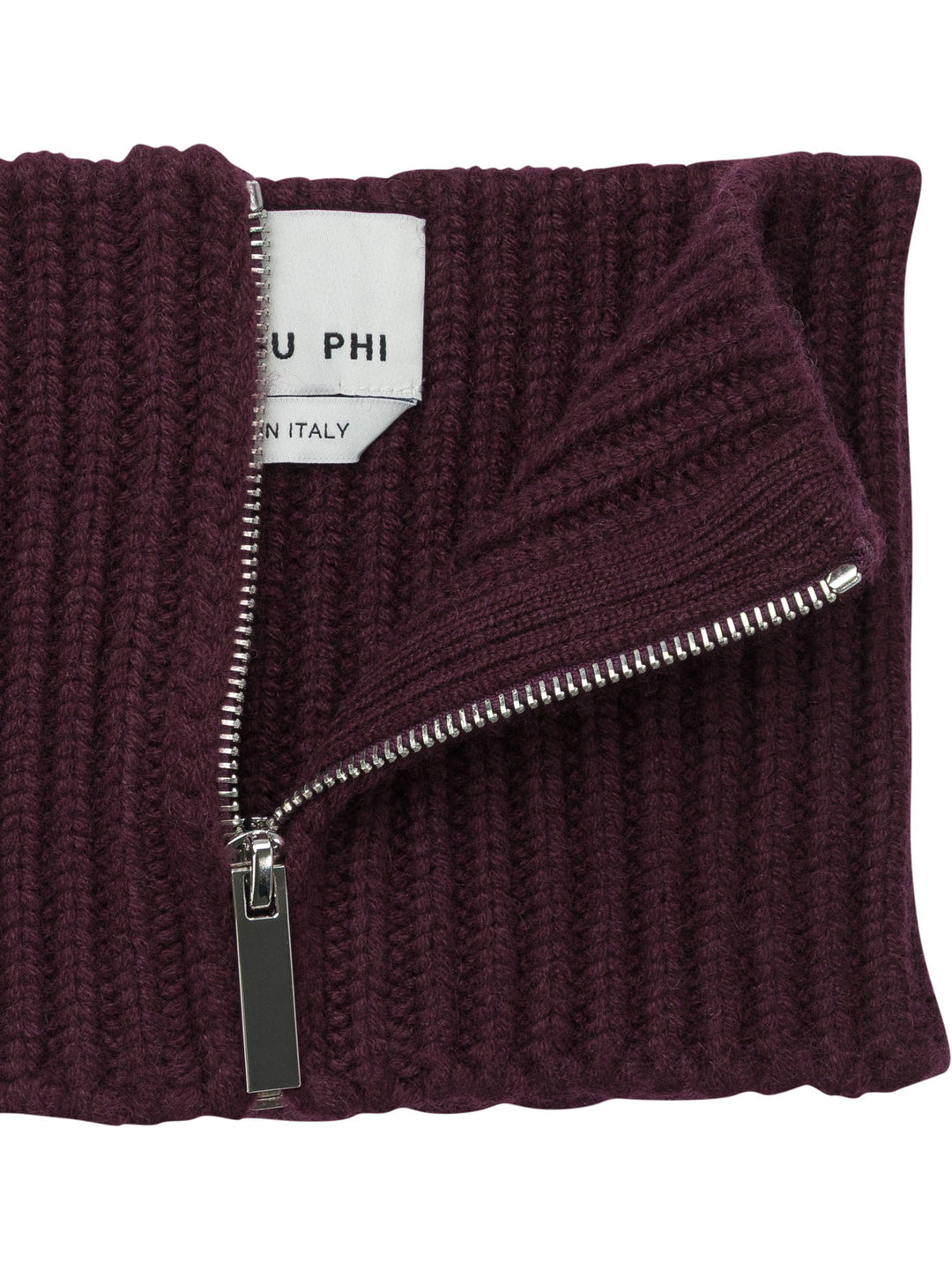 Sa Su Phi Cashmere Zipper Scarf Sciarpe & Foulard - Bordeaux | 20f3add0fbe667c633b5dc966e32864f4cc2845f