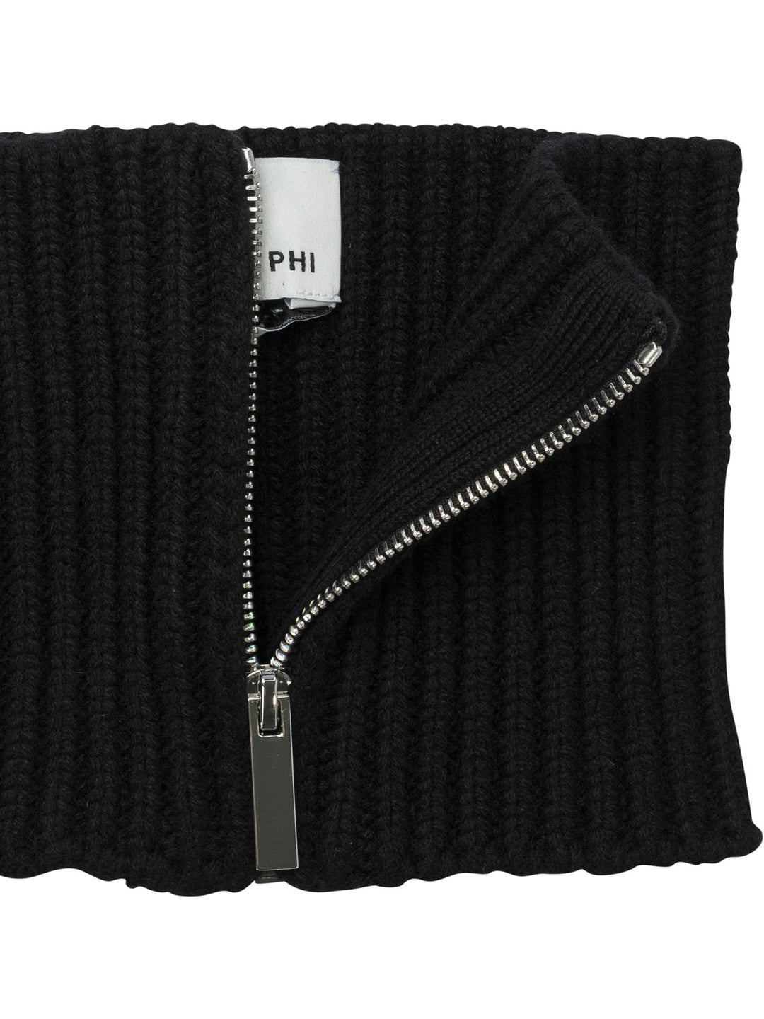 Sa Su Phi Cashmere Zipper Scarf Sciarpe & Foulard - Nero | 57195fc92b77340fdd581353d966d8e5a5e4b3f2