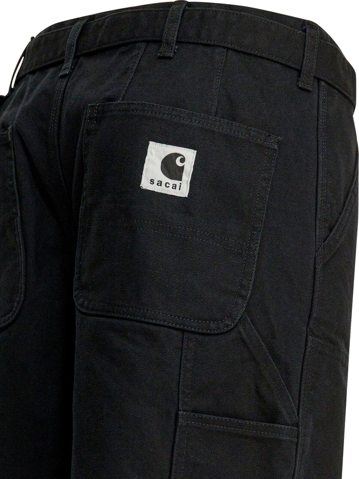 Sacai Duck - Sacai X Carhartt Wip Trousers - Nero | 35d56662d0c68012b271643f33988e9563f211b6