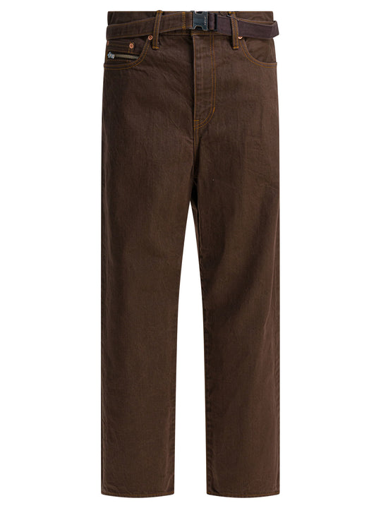 Relaxed Fit Jeans Marrone