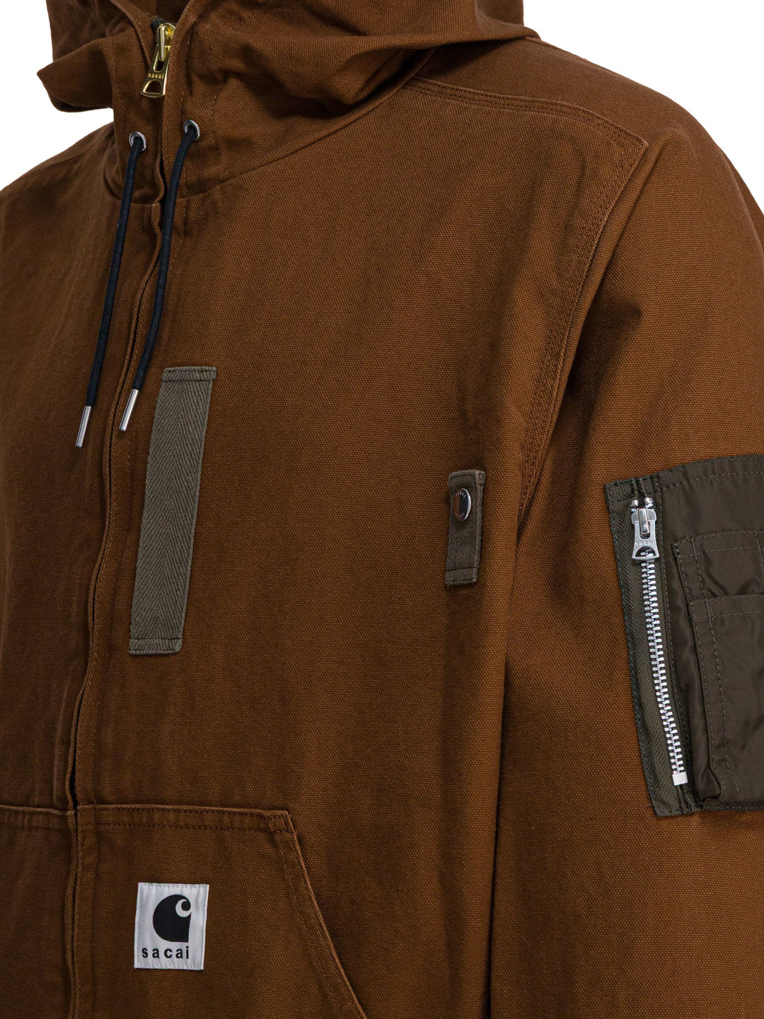 Sacai Sacai X Carhartt Wip Jackets and Coats - Marrone | 81adbac786b338f90b6e885e73ce0797d5b36e6b