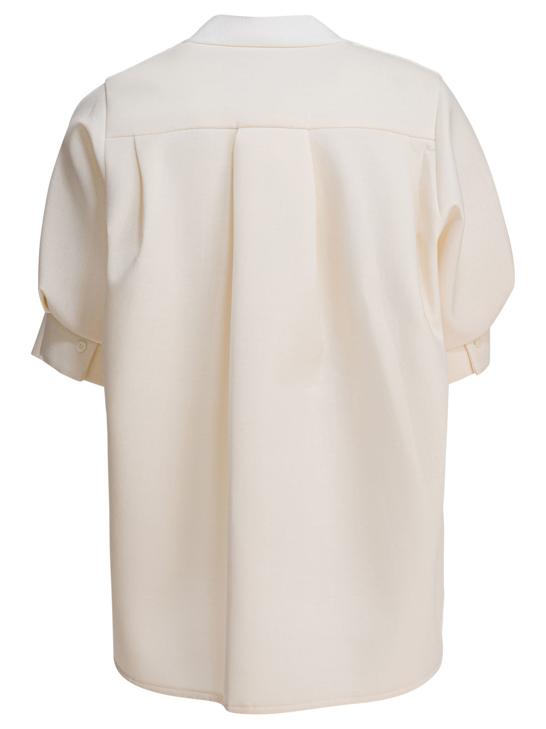 Sacai V-Neck Sweater Knitwear - Bianco | ed617d9777256ea95df1aae15b9e8568f231c9bd