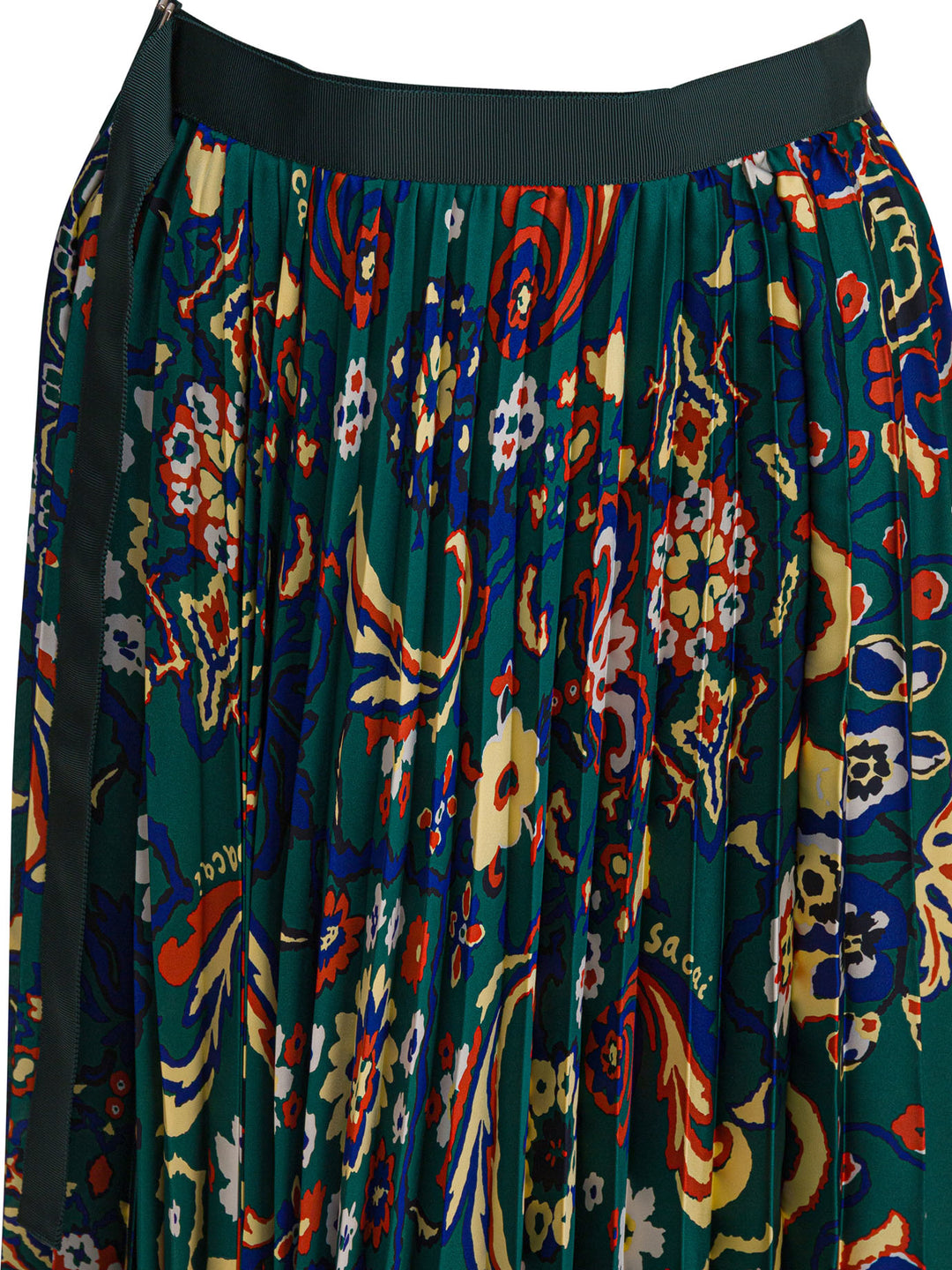 Sacai Floral Print Skirt Gonne - Verde | 5a52cff8ec95b15ce902a9e741ca12d3b86c209b