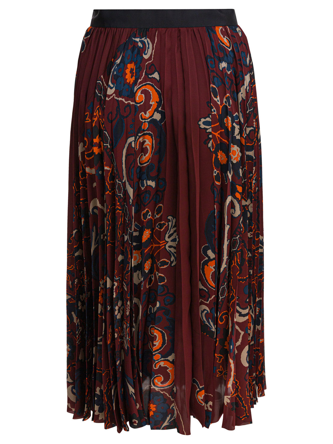 Sacai Floral Print Skirt Gonne - Bordeaux | 33758b25eb33a07f79d78ff62d10f35d65907bbf