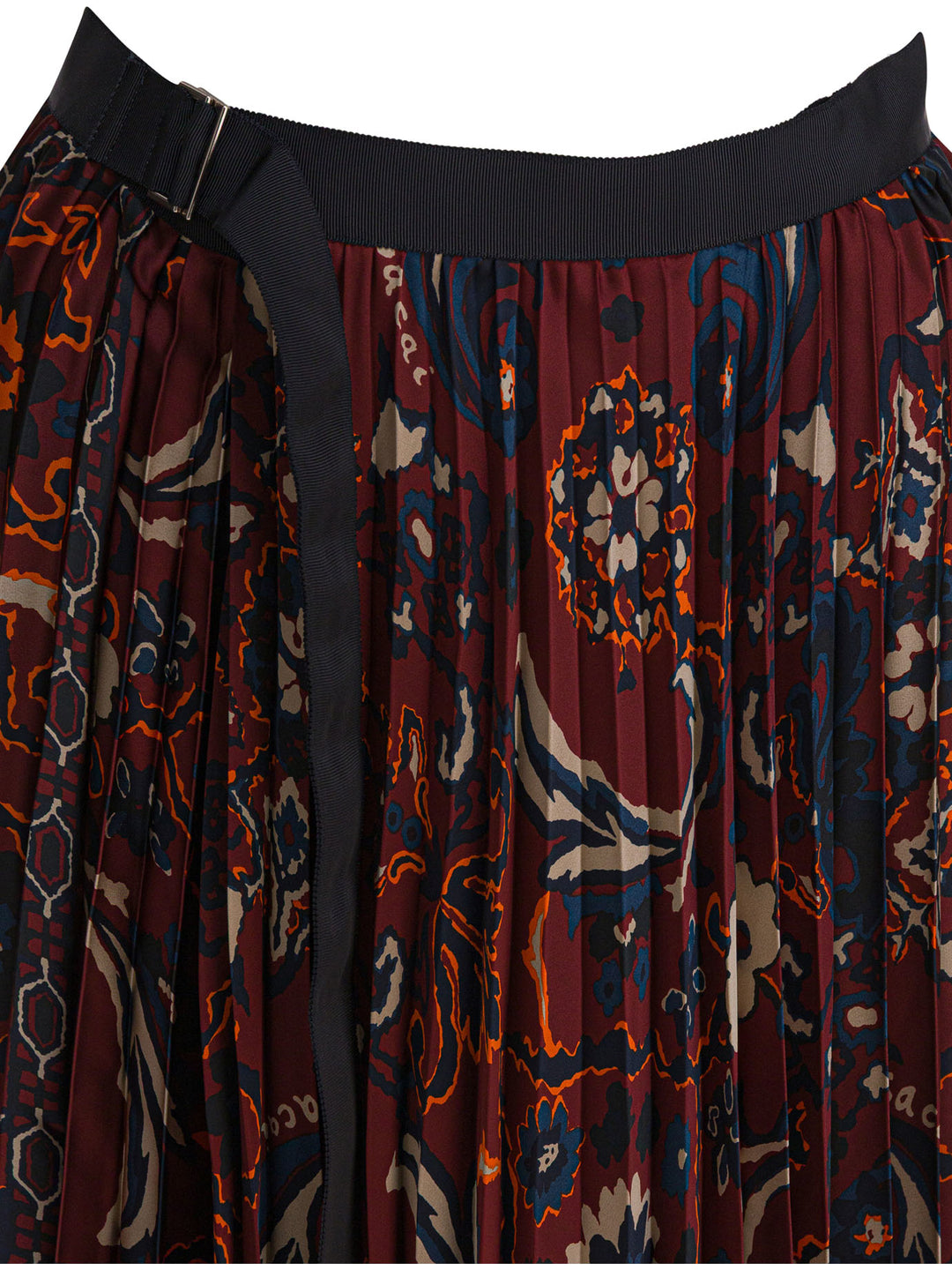 Sacai Floral Print Skirt Gonne - Bordeaux | 53e8182a6518f232eec11d2e250d76b840118d1d