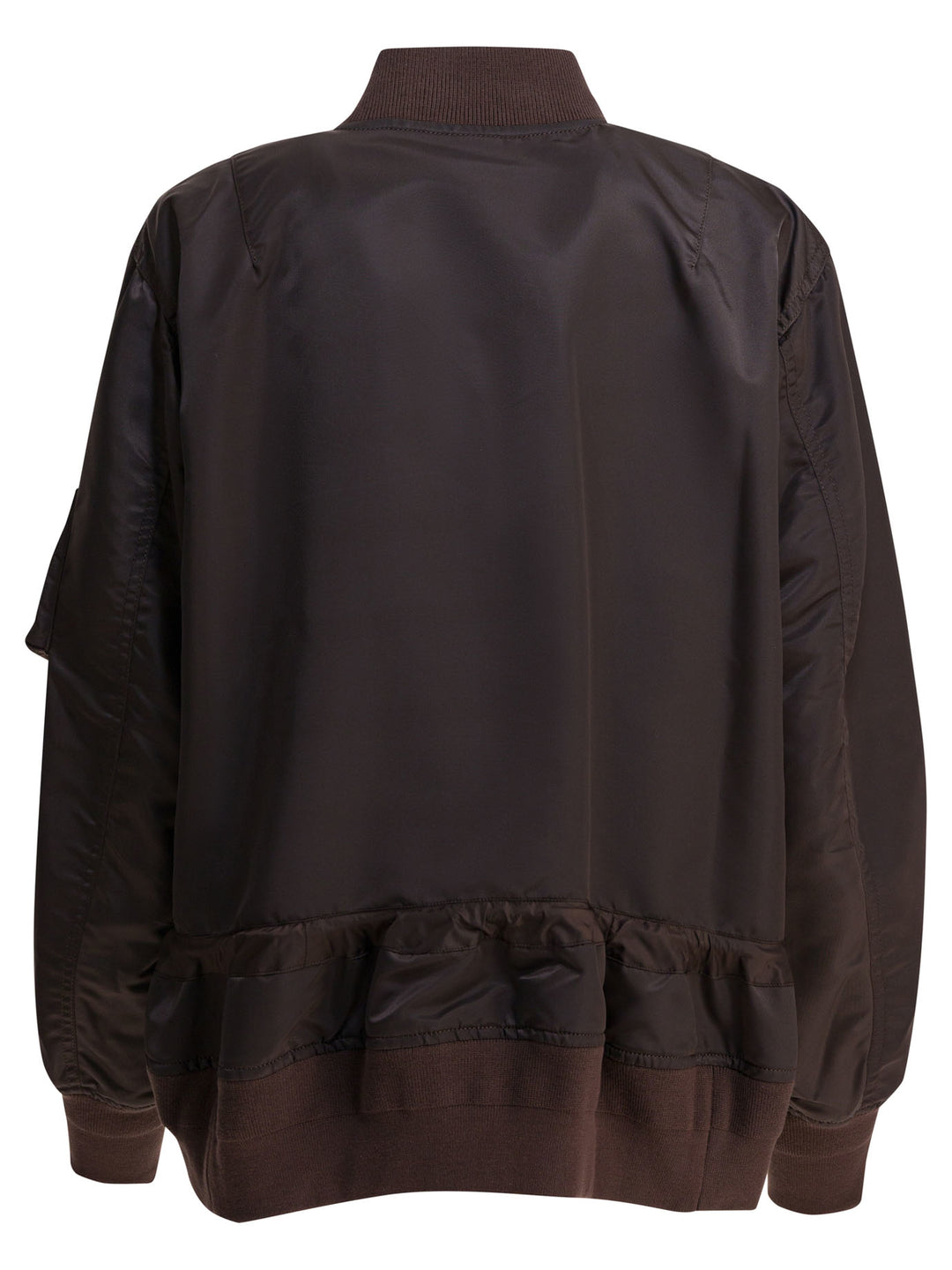 Sacai Nylon Twill Bomber Jacket Jackets and Coats - Marrone | f44df30fad80d3bbc290556def72cea2fffa641b