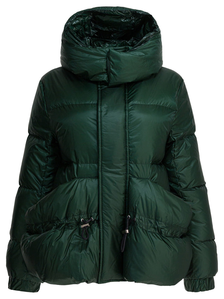 Sacai Quilted Nylon Down Jacket Jackets and Coats - Verde | bffa37c21c597d0fdae850cfd0fea42fef9160f1