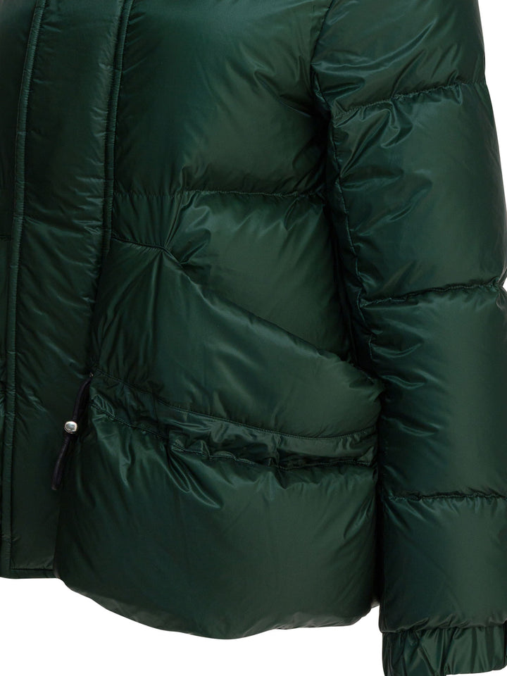 Sacai Quilted Nylon Down Jacket Jackets and Coats - Verde | d8c7aa6fe4164de2b7aa84f5b9ad9e1d325e5933
