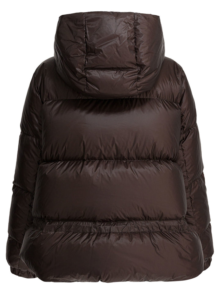 Sacai Quilted Nylon Down Jacket Jackets and Coats - Marrone | 4b1f6701ca834335b7d84acd4cea36b940df75fb