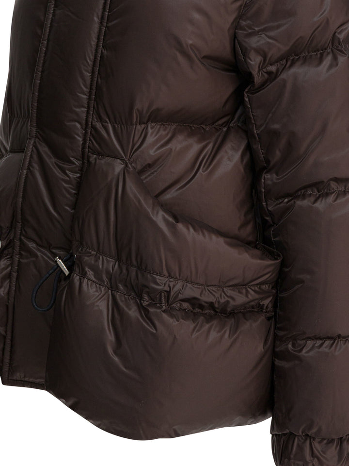Sacai Quilted Nylon Down Jacket Jackets and Coats - Marrone | c2744a3a5b32452d396b86cea644629991f7be52