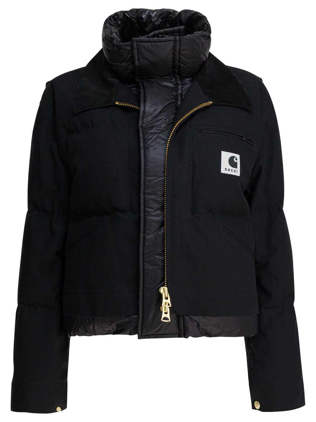 Sacai Sacai X Carhartt Wip Duck Puffer Jackets and Coats - Nero | 3d9d1dbcf44acdf4e8758bea885cfb7e1c973f43
