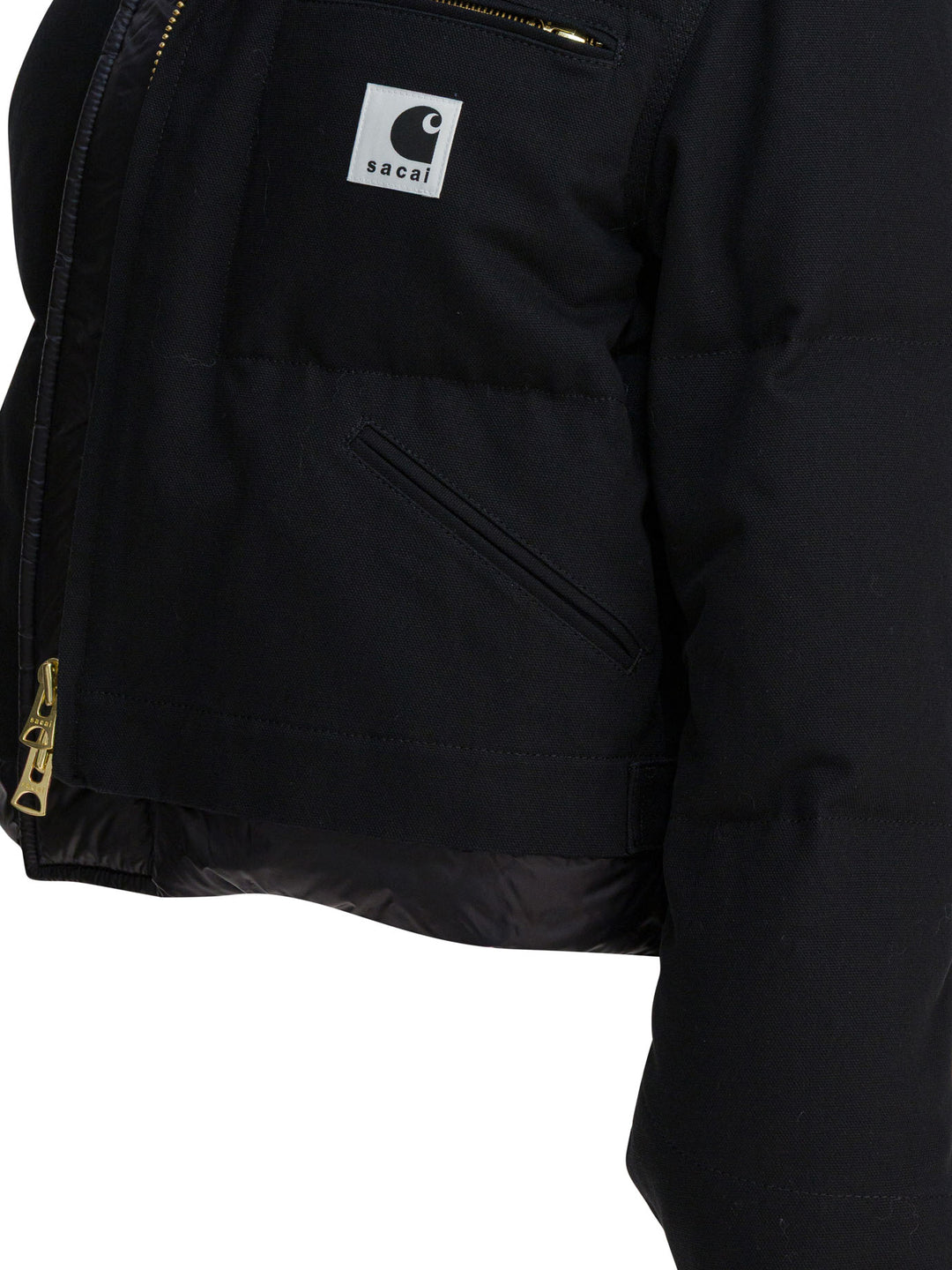 Sacai Sacai X Carhartt Wip Duck Puffer Jackets and Coats - Nero | ce3a210166c8527647ad447458aef65a79eb7a32
