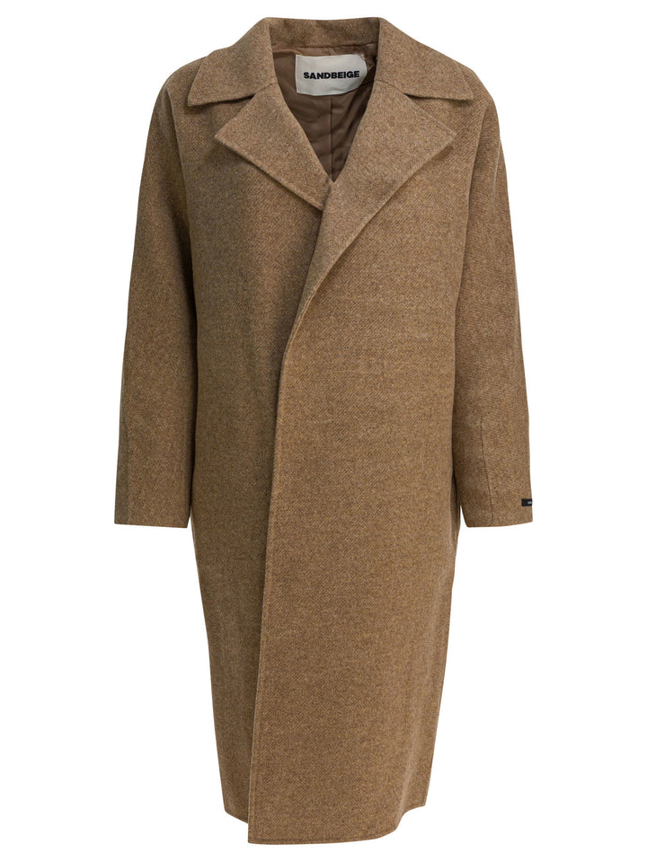Sandbeige Sophie Coat Jackets and Coats - Beige | 633fd1550dfbd52dc013285e38f6181284c430af