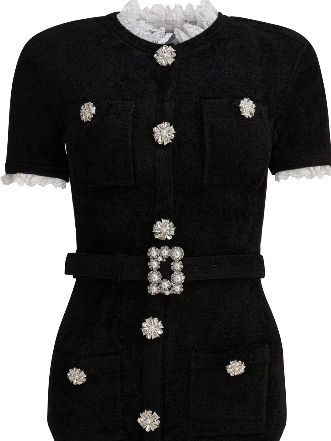 Self-Portrait Chenille Knit Midi Dress Abiti - Nero | 0c3cd3346544855b8f5894c7cbc8bc7719a4e69f