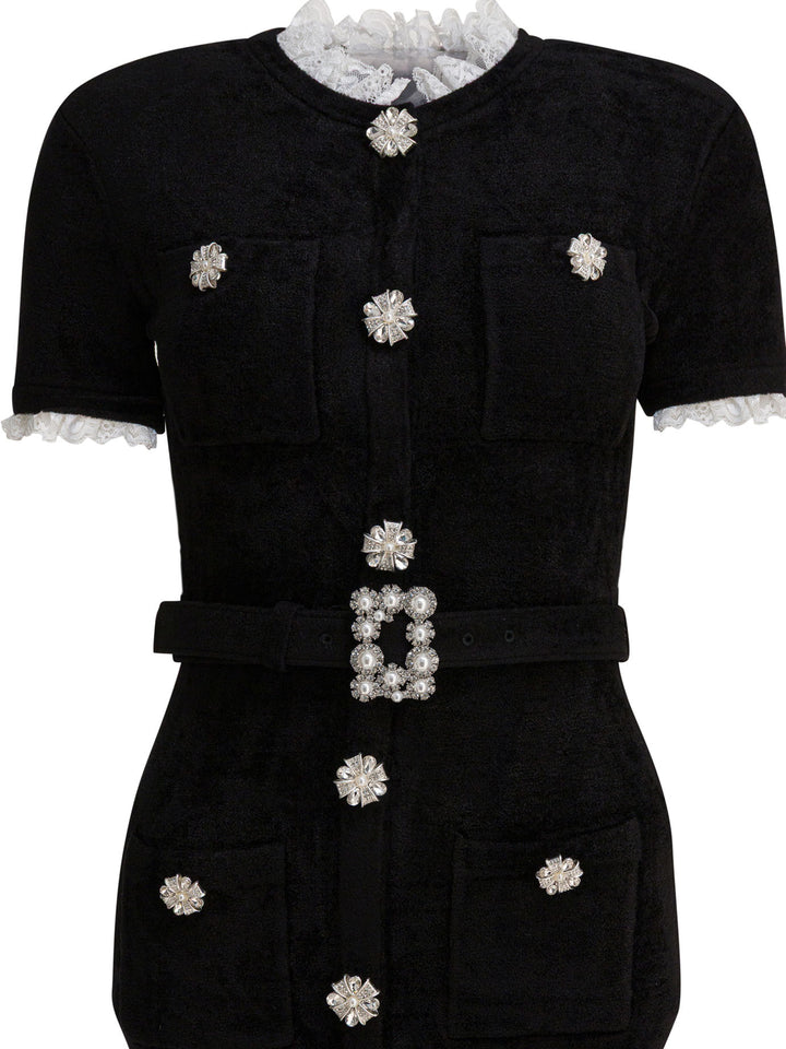 Self-Portrait Chenille Knit Midi Dress Abiti - Nero | 0c3cd3346544855b8f5894c7cbc8bc7719a4e69f