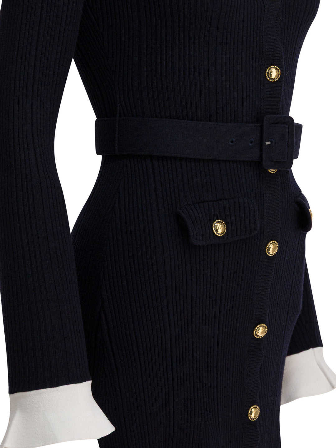 Self-Portrait Viscose Knit Midi Dress Abiti - Blu | 8e77f814b2095029e81a8409bac579b76392a22e