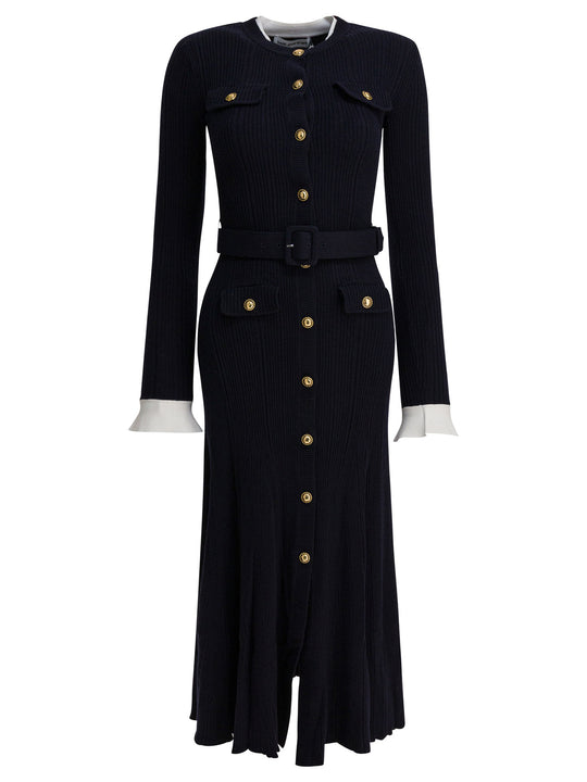 Viscose Knit Midi Dress Abiti Blu