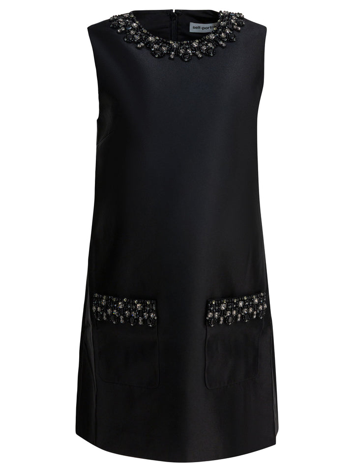 Self-Portrait Embellished Sheath Dress Abiti - Nero | bdd2d3c4f2684efb219d1853e33f2d1dc9218407