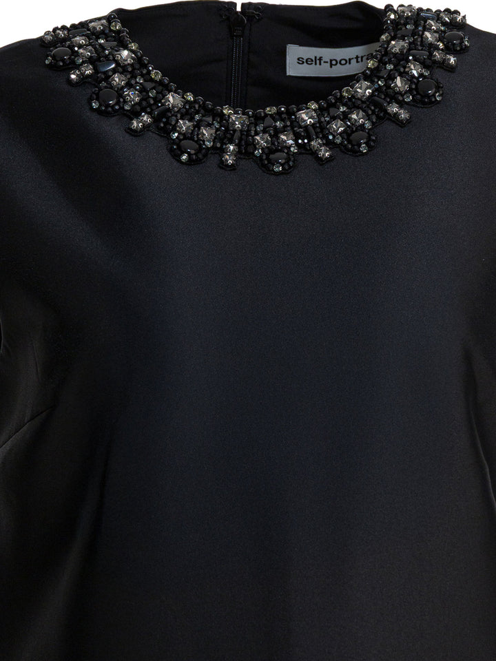 Self-Portrait Embellished Sheath Dress Abiti - Nero | a2d3e59aa208e3a9ea89f9cdb8676892f53f4a7c