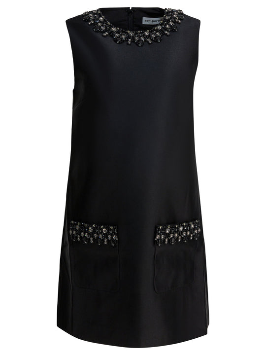 Embellished Sheath Dress Abiti Nero