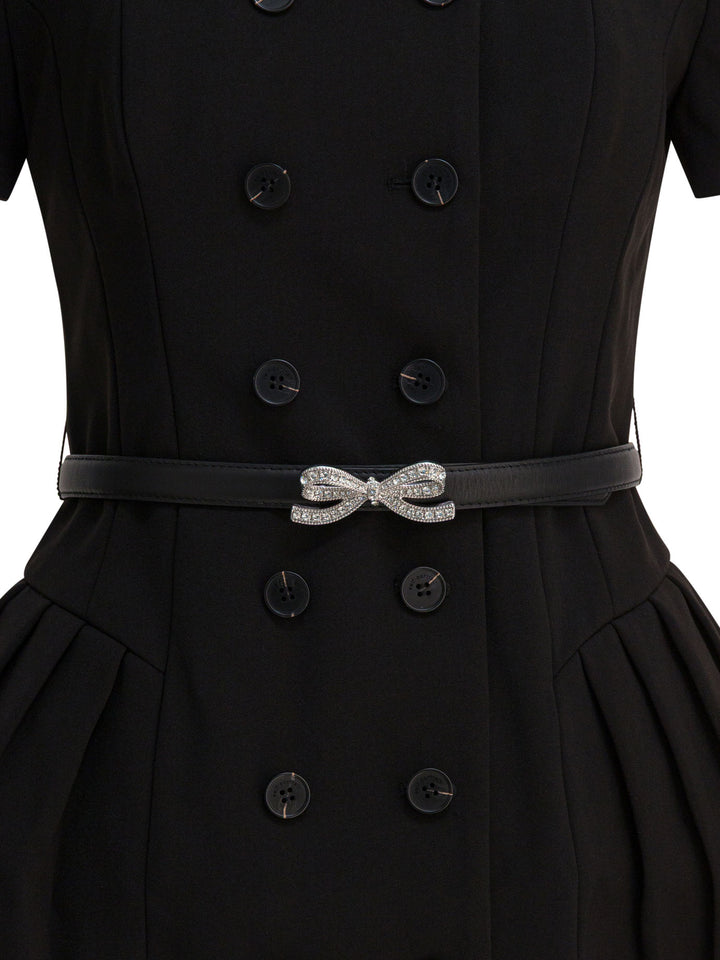 Self-Portrait Short Flared Dress Abiti - Nero | 7d9bb144a3ab2548263acb98886cc3adb0c4f392