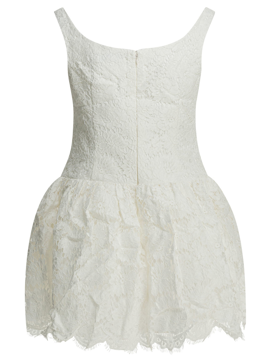 Self-Portrait Lace Flared Dress Abiti - Bianco | 817e4bcc3cf805b3a5986a0699d80f3a5893fc93