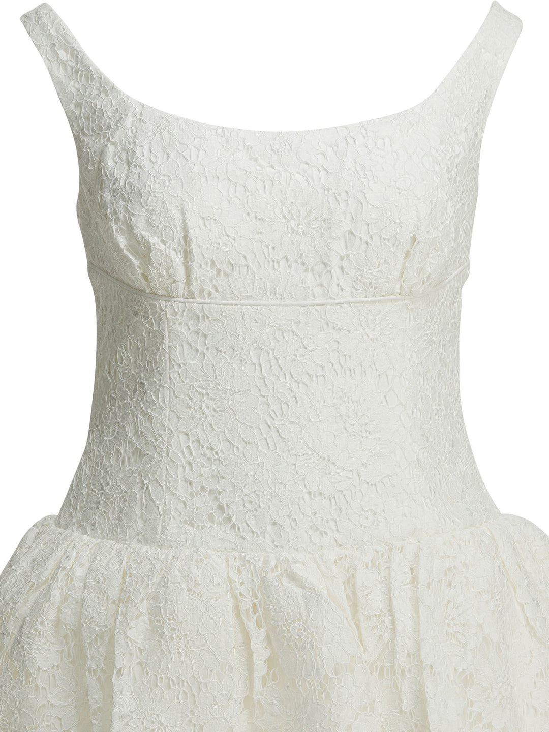 Self-Portrait Lace Flared Dress Abiti - Bianco | 78ddfe5fbb5473ce60a8456b48b015ca4a518c31