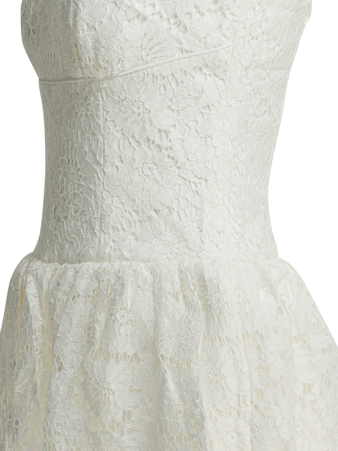Self-Portrait Lace Flared Dress Abiti - Bianco | 24e65438c5cb9584284126bf0d0098195cf9b8ae