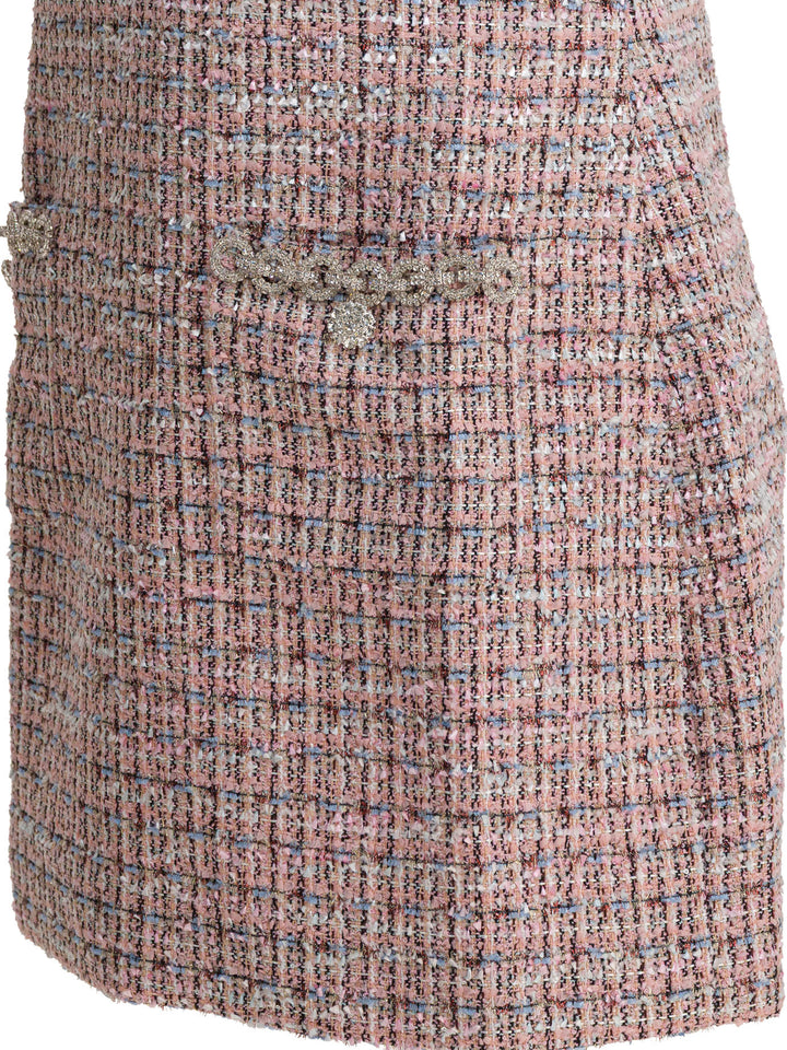 Self-Portrait Short Boucle Dress Abiti - Rosa | 25bc4d3f60ca6446b92244081faaed1e11ef0ec7