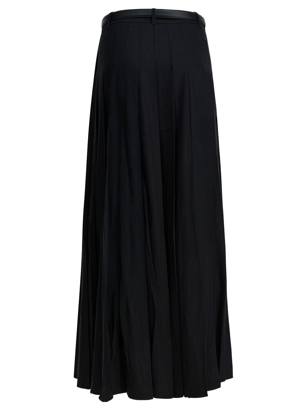 Self-Portrait Long Pleated Skirt Gonne - Nero | 397798b1ed54fccff89c8fc72eea599ef190641d