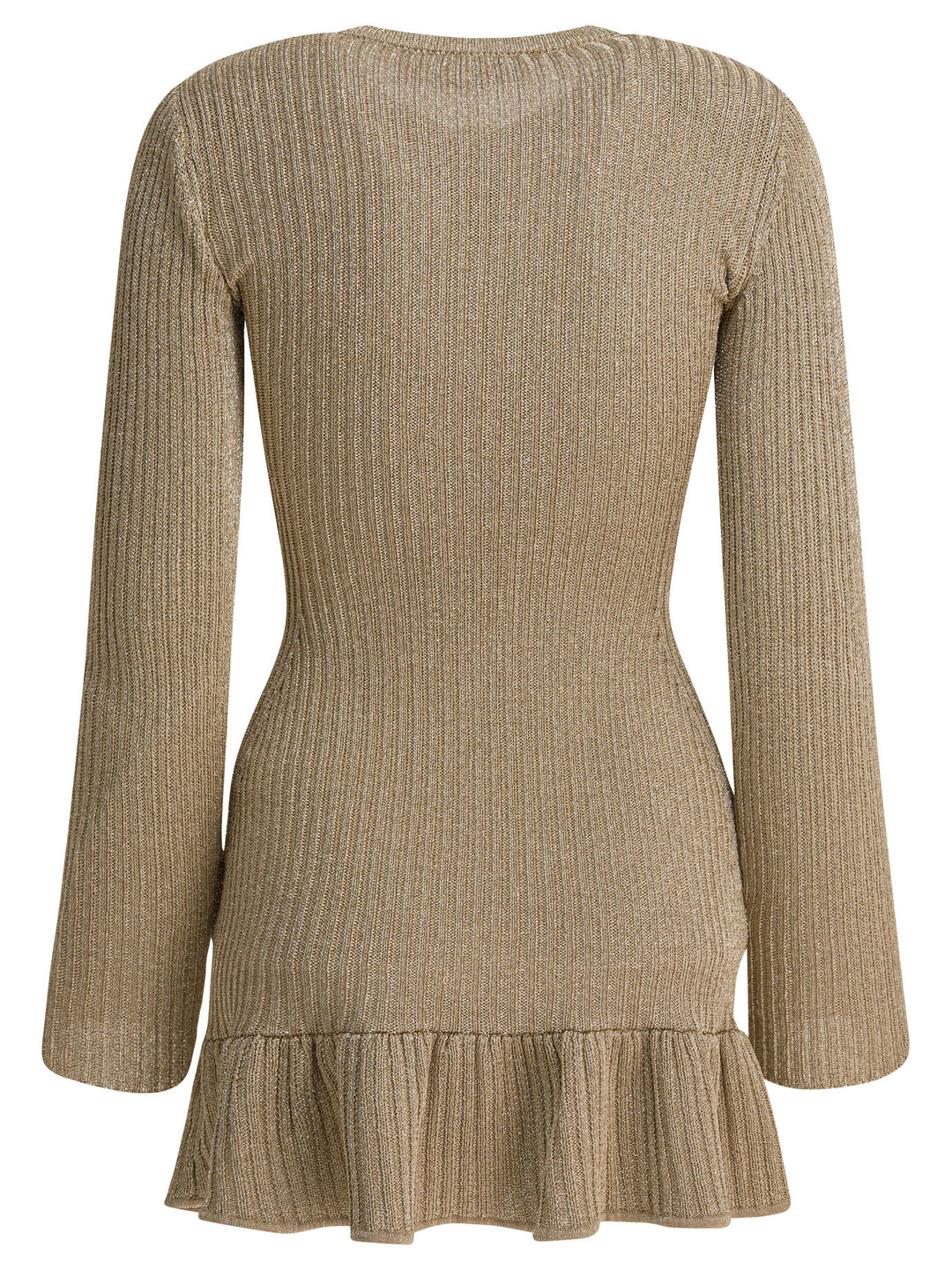 Self-Portrait Short Lurex Knit Dress Abiti - Oro | 103e81ae07960a1abb450467f81507e51a37fca9