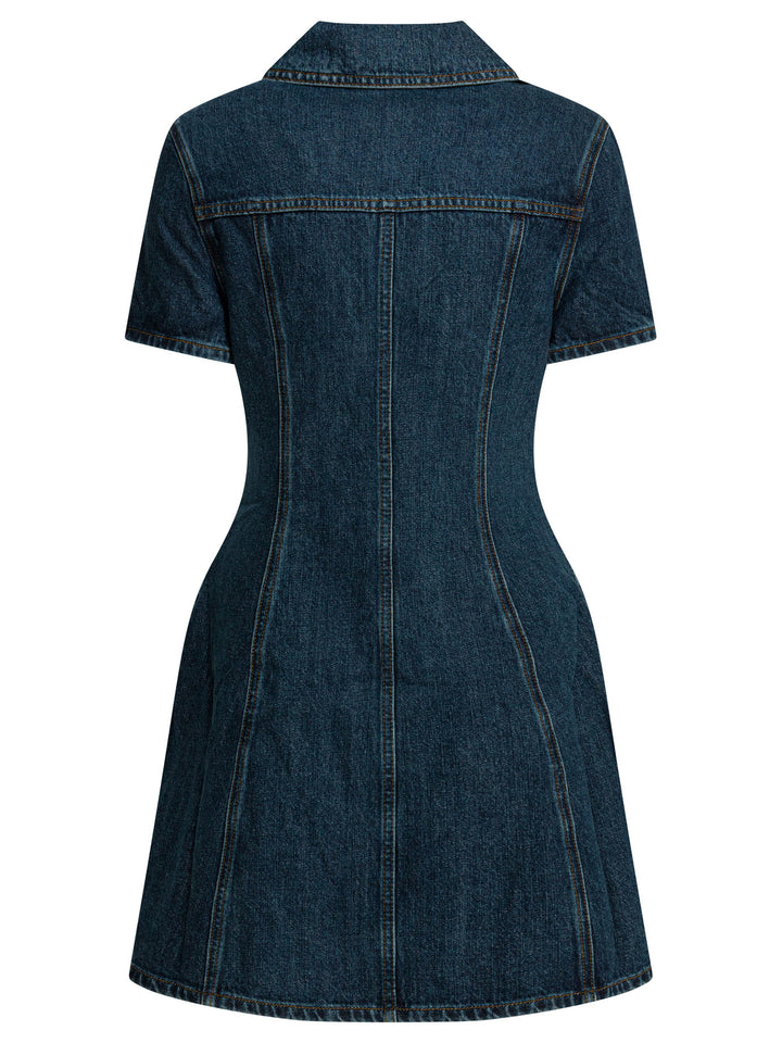 Self-Portrait Short Denim Dress Abiti - Blu | a25365c4628118f74046ab21ae567ce9ae9ab488