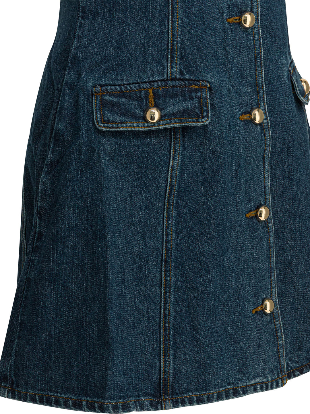 Self-Portrait Short Denim Dress Abiti - Blu | 5c26d962434701fdc046e0b792acfb42a5b0eeec